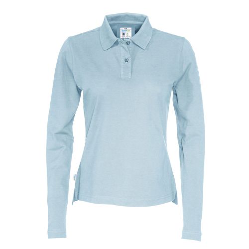 Ladies' polo shirt long sleeves - Image 9